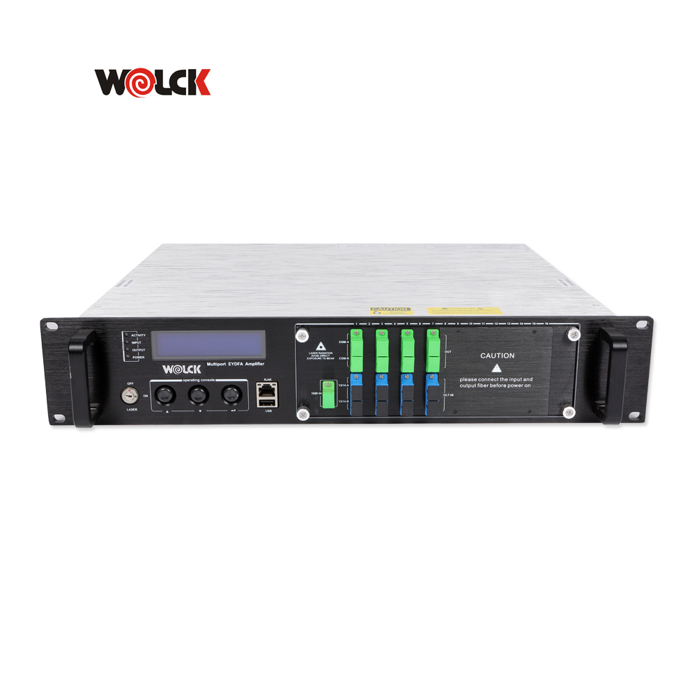1550nm Optical Amplifier 2U 8 Port EDFA