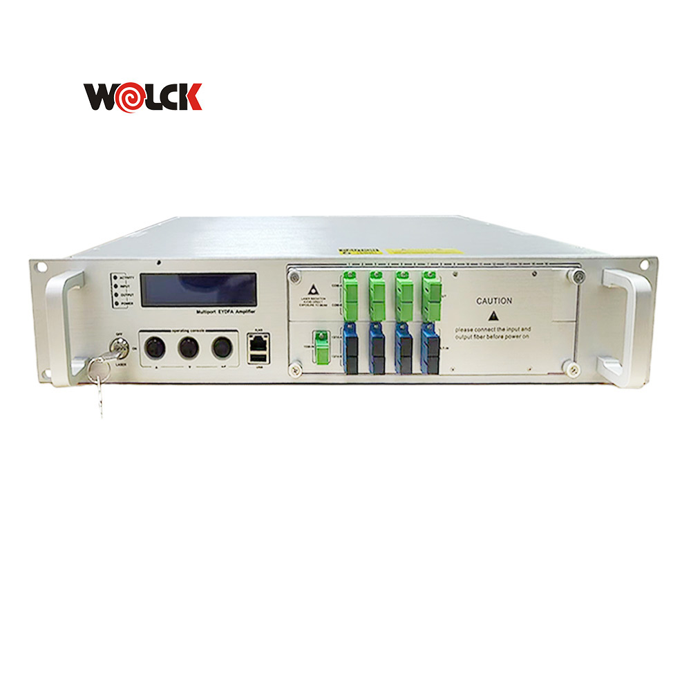 1550nm Optical Amplifier 2U 8 Port EDFA